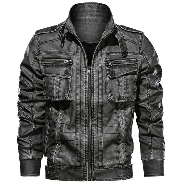 leather jacket men vintage motorcycle biker faux coat windbreaker warm autumn winter pilot pu leather jackets dropshipping, Black
leather jacket men vintage motorcycle biker faux coat windbreaker warm autumn winter pilot pu leather jackets dropshipping, Black
