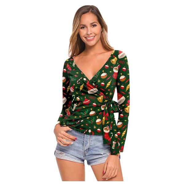 fashion women and shirts for office christmas print v neck shirts long sleeve autumn spring shirt bluzki damskie, White
fashion women and shirts for office christmas print v neck shirts long sleeve autumn spring shirt bluzki damskie, White
