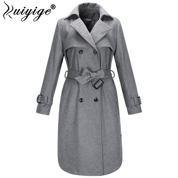 ruiyige long wooled coat women turn down collar elegant winter jacket woman wool blend coats female pockets coat outerwear belt, Black
ruiyige long wooled coat women turn down collar elegant winter jacket woman wool blend coats female pockets coat outerwear belt, Black