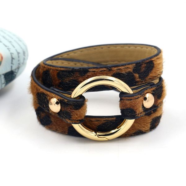 multi-layer alloy spring clasp connector leopard color horse fur pu leather bracelet female fashion elegant jewelry, Golden;silver
multi-layer alloy spring clasp connector leopard color horse fur pu leather bracelet female fashion elegant jewelry, Golden;silver