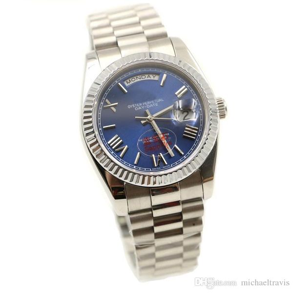 mens watch blue dial president day-date sapphire cystal men watches automatic mechanical silver stainless steel, Slivery;brown
mens watch blue dial president day-date sapphire cystal men watches automatic mechanical silver stainless steel, Slivery;brown