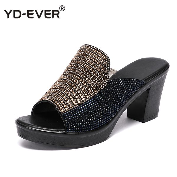women slipper's 2020 ladies summer slippers shoes women high heels fashion rhinestone genuine leather summer shoes, Black
women slipper's 2020 ladies summer slippers shoes women high heels fashion rhinestone genuine leather summer shoes, Black