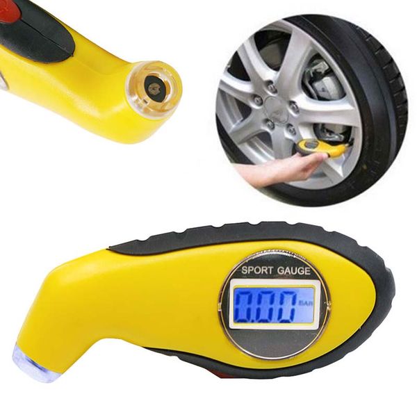 

youwinme car tire pressure digital lcd gauge meter motorcycle manometer barometers tester tyre air auto psi diagnostic tools