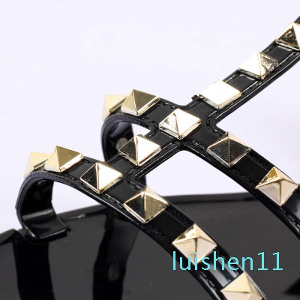 2019 summer leather sandals rivet gladiator ladies shoes fashion women flat sandals studed girls footwear buckle l11, Black
2019 summer leather sandals rivet gladiator ladies shoes fashion women flat sandals studed girls footwear buckle l11, Black