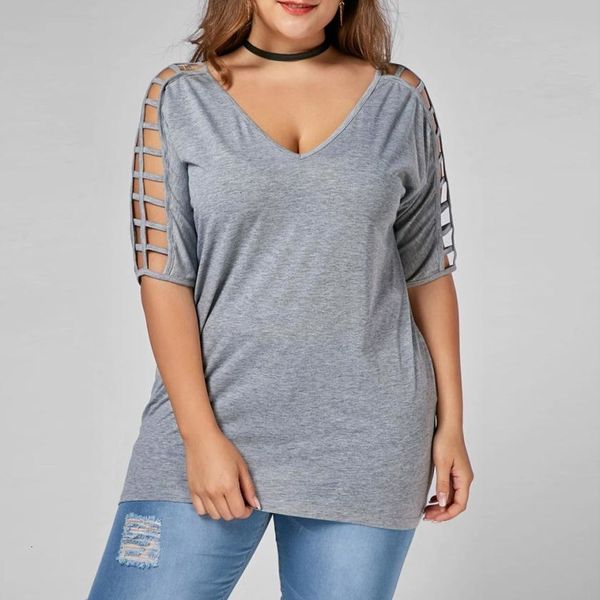 womens shirts tee shirt femme plus size fashion hollow out sleeve v neck summer for women ap26, White
womens shirts tee shirt femme plus size fashion hollow out sleeve v neck summer for women ap26, White