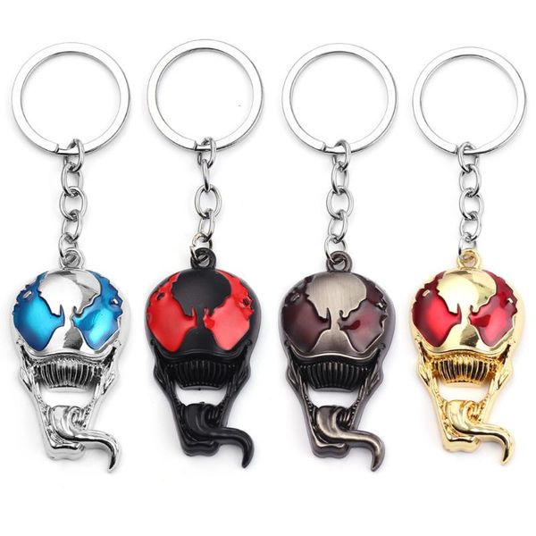 4 colors scary venom mask superhero keychain keyrings metal alloy pendants men movie fans key holder jewelry gifts, Silver
4 colors scary venom mask superhero keychain keyrings metal alloy pendants men movie fans key holder jewelry gifts, Silver