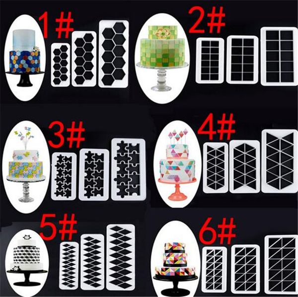 новая столовая 3 шт. геометрия фондант cookie cutter торт плесень фондант плесень фондант торт украшения инструменты выпечки
новая столовая 3 шт. геометрия фондант cookie cutter торт плесень фондант плесень фондант торт украшения инструменты выпечки