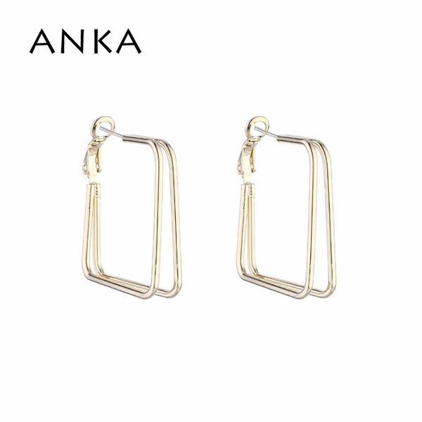anka trendy hoop earrings for women korean drop earrings jewelry for gift #142319, Golden;silver