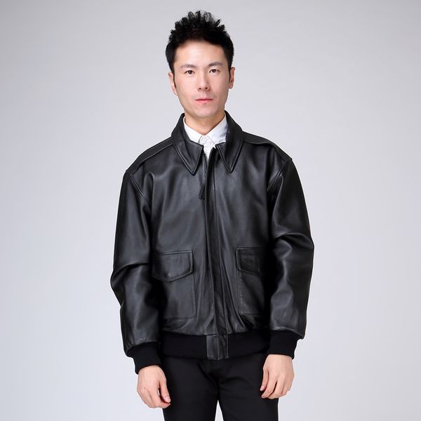 2016 new men's genuine leather jacket fat loose big yards s-xxl sheepskin casual russia winter coats ing, Black
2016 new men's genuine leather jacket fat loose big yards s-xxl sheepskin casual russia winter coats ing, Black