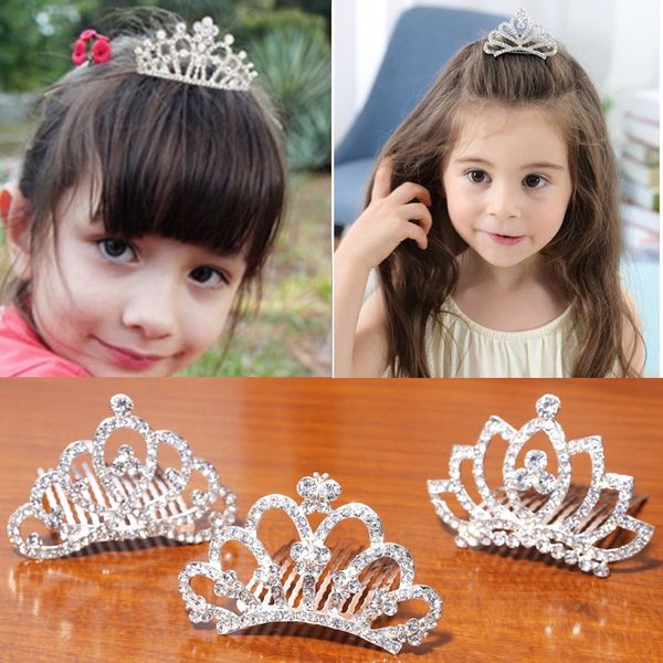 children's crown shiny rhinestone comb studio performance girl rhinestone headdress headdress princess girl hair comb, Slivery;white
children's crown shiny rhinestone comb studio performance girl rhinestone headdress headdress princess girl hair comb, Slivery;white