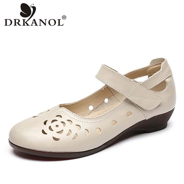 drkanol fashion genuine leather women flat shoes hollow out breathable summer shoes ladies mother casual footwear size 41, Black
drkanol fashion genuine leather women flat shoes hollow out breathable summer shoes ladies mother casual footwear size 41, Black