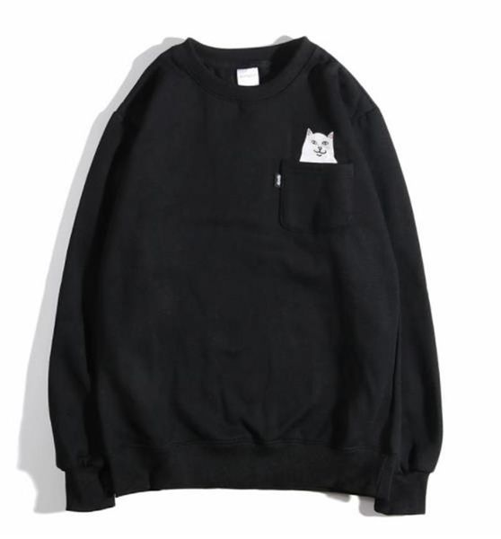 cat in pocket designer couples pullover sweatshirts fashion winter thick sweatshirt casual womens and mens apparel, Black
cat in pocket designer couples pullover sweatshirts fashion winter thick sweatshirt casual womens and mens apparel, Black