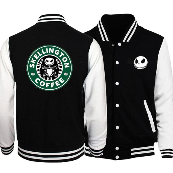 nightmare before christmas casual baseball uniform 2019 winter bomber jacket cartoon jack skellington coffee streetwear men coat, Black;brown
nightmare before christmas casual baseball uniform 2019 winter bomber jacket cartoon jack skellington coffee streetwear men coat, Black;brown