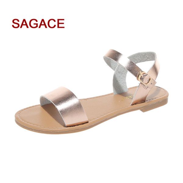 sagace sandals summer women's roma flat shoes mixed color peep toe sandals casual shoes zapatos de mujer, Black
sagace sandals summer women's roma flat shoes mixed color peep toe sandals casual shoes zapatos de mujer, Black