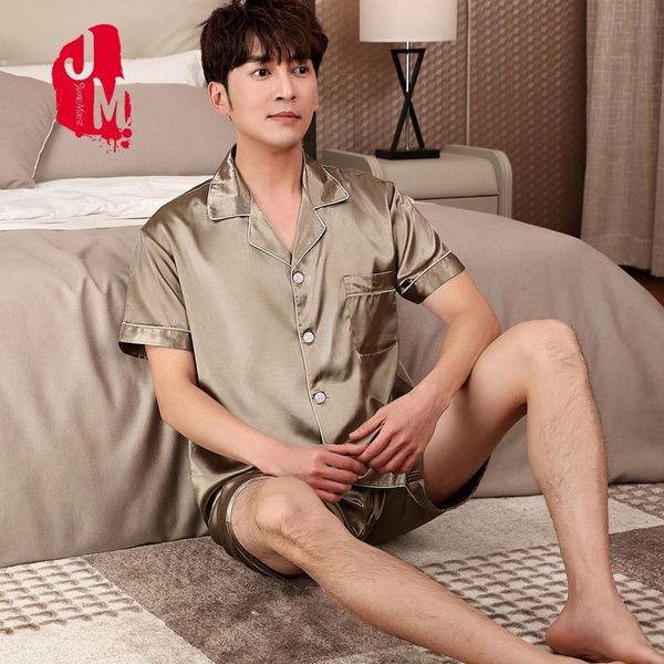summer men pyjama set solid satin men pajama suit short sleeve silk pajama man sleepwear spring male nightgown xxxl sleep, Black;brown
summer men pyjama set solid satin men pajama suit short sleeve silk pajama man sleepwear spring male nightgown xxxl sleep, Black;brown