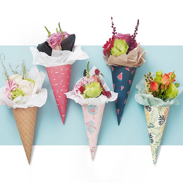 20pcs gift ice cream cone flowers wrapping paper packaging paper flower cones holder bouquet wedding decoration florist supplies
20pcs gift ice cream cone flowers wrapping paper packaging paper flower cones holder bouquet wedding decoration florist supplies