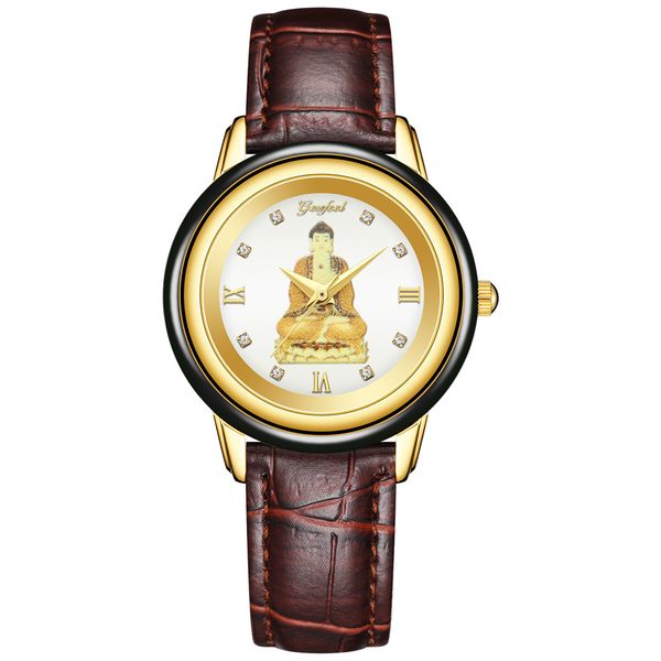 new women watch jade buddha statue quartz men watches creative clock simple 100% authentic brand business male wristwatch, Slivery;brown
new women watch jade buddha statue quartz men watches creative clock simple 100% authentic brand business male wristwatch, Slivery;brown