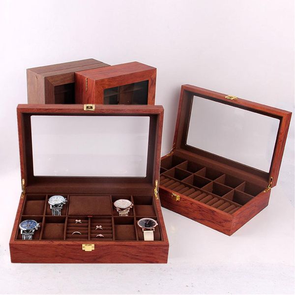 3-12 grids retro red wooden watch display case durable packaging holder jewelry collection storage watch organizer box casket, Black;blue
3-12 grids retro red wooden watch display case durable packaging holder jewelry collection storage watch organizer box casket, Black;blue