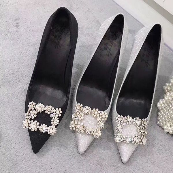 with box silver squared rhinestone high heels fashion luxury designer women shoes bridal wedding shoes banquet size 34 to 39 tradingbear, Black
with box silver squared rhinestone high heels fashion luxury designer women shoes bridal wedding shoes banquet size 34 to 39 tradingbear, Black