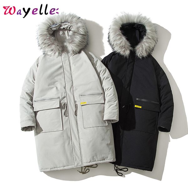 fur hooded long parka men coats winter jackets men thicken warm outwear coat windbreaker fur hooded parka winter jacket, Black
fur hooded long parka men coats winter jackets men thicken warm outwear coat windbreaker fur hooded parka winter jacket, Black