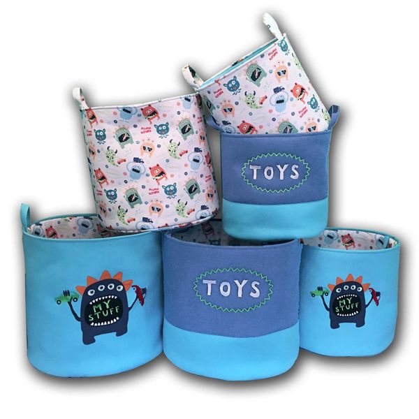 creative design embroidery monster toy debris storage bucket cute children's room storage basket kids toy clothes organizer bag
creative design embroidery monster toy debris storage bucket cute children's room storage basket kids toy clothes organizer bag