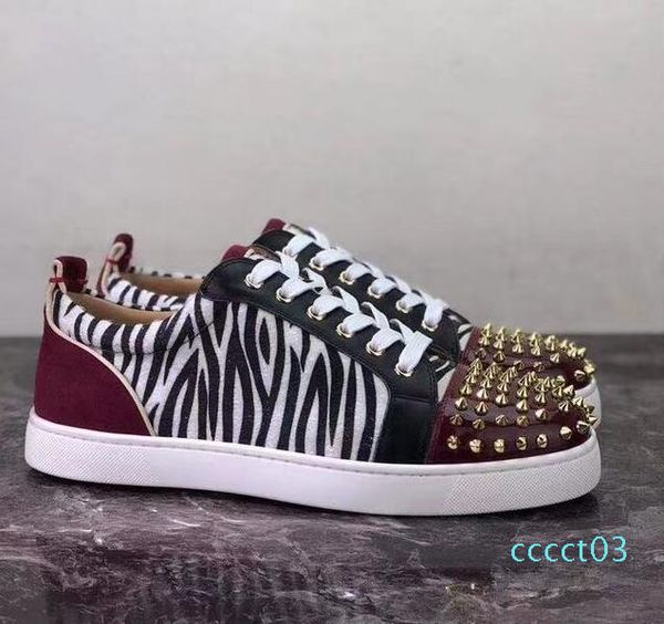 full packet design red bottom sneaker for men women trainers seavaste orlato men flat junior print genuine leather 15 ct03, Black
full packet design red bottom sneaker for men women trainers seavaste orlato men flat junior print genuine leather 15 ct03, Black