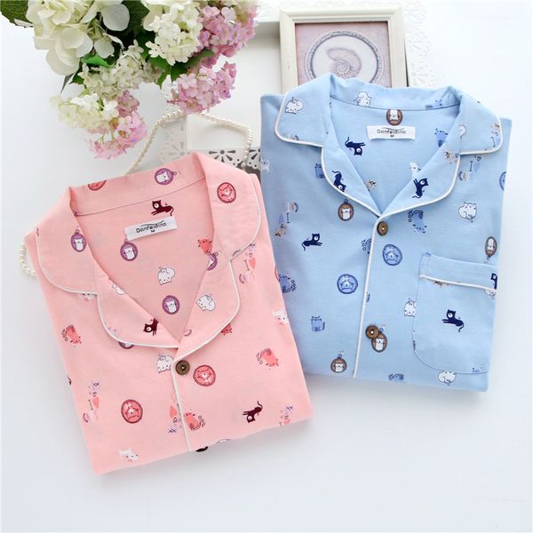 spring autumn couples cotton sleepwear female male button long sleeve with long pants pajama set lovers cartoon print homewear, Black;red
spring autumn couples cotton sleepwear female male button long sleeve with long pants pajama set lovers cartoon print homewear, Black;red