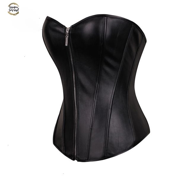 punk style push up women's plus size slimming body shapewear gothic faux leather corset bustier with zip 834#, Black;white
punk style push up women's plus size slimming body shapewear gothic faux leather corset bustier with zip 834#, Black;white