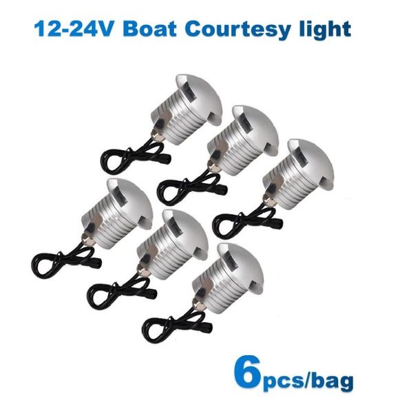 6pcs/bag 12v 24v led boat courtesy lights waterproof deck/stair lamp warm white recessed exterior lighting for yacht marine rvs
6pcs/bag 12v 24v led boat courtesy lights waterproof deck/stair lamp warm white recessed exterior lighting for yacht marine rvs