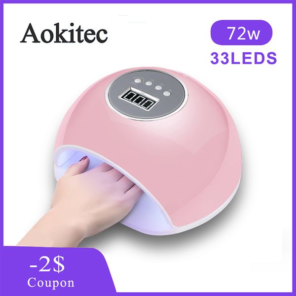 aokitec nail dryer 72w uv led lcd display smart automatic sensor 4 timer for all gel polish home manicure lamp detachable botto
aokitec nail dryer 72w uv led lcd display smart automatic sensor 4 timer for all gel polish home manicure lamp detachable botto