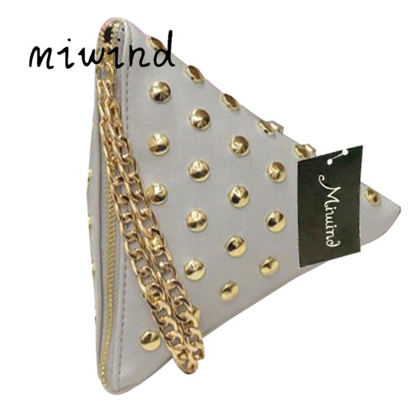 women clutch rivet leather bags triangular zipper bag ladies purse party bags handbag 2020
women clutch rivet leather bags triangular zipper bag ladies purse party bags handbag 2020