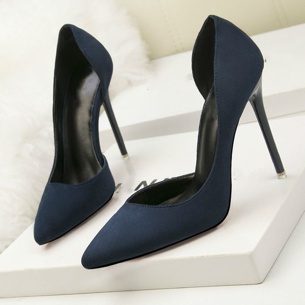 women pumps shoes summer fashion flock pointed toe slip-on 11cm thin high heels shallow solid office club lady female shoes, Black
women pumps shoes summer fashion flock pointed toe slip-on 11cm thin high heels shallow solid office club lady female shoes, Black