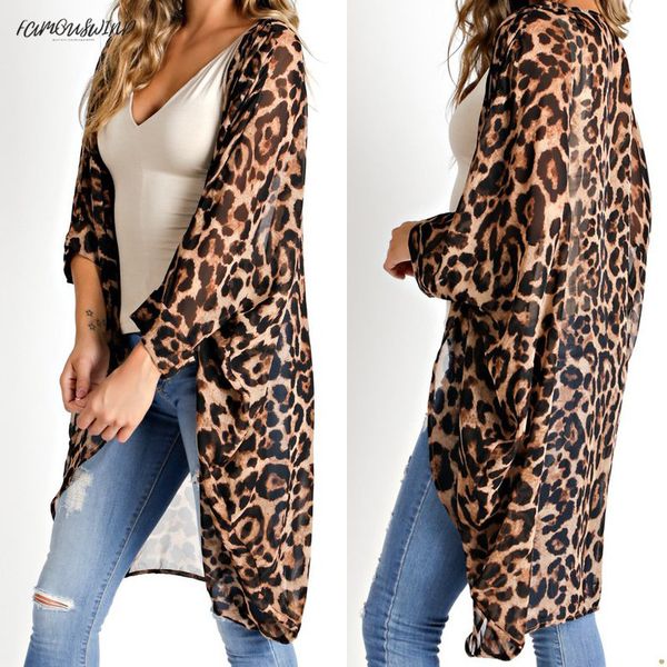 size plus cap sleeve 5xl women long vintage casual kimono cardigan leopard printed blouse 2019 loose beach cover up summer shirt, White
size plus cap sleeve 5xl women long vintage casual kimono cardigan leopard printed blouse 2019 loose beach cover up summer shirt, White
