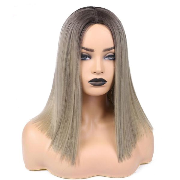 linen brown/blonde/pink/brown synthetic wigs short straight women wigs natural high temperature fiber wigs, Black
linen brown/blonde/pink/brown synthetic wigs short straight women wigs natural high temperature fiber wigs, Black
