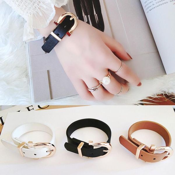 charm design pure pu leather 3 style color bracelet female personality fashion student lovers bracelet jewelry, Golden;silver
charm design pure pu leather 3 style color bracelet female personality fashion student lovers bracelet jewelry, Golden;silver