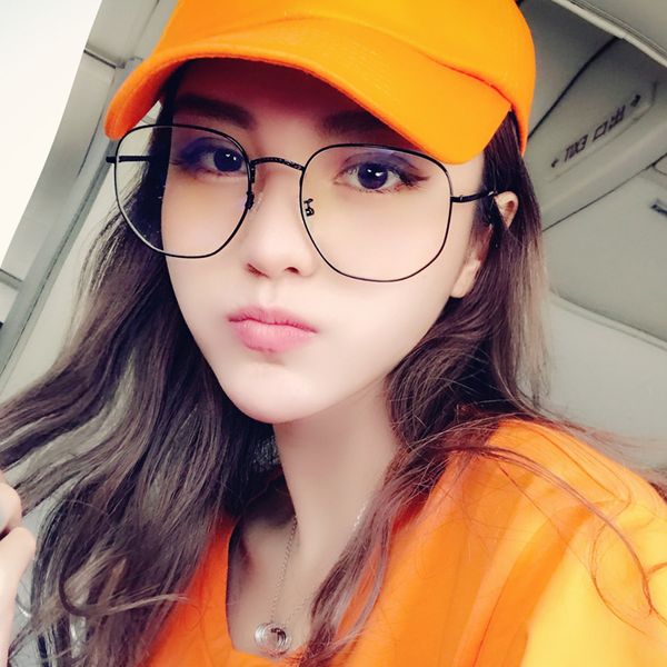clear lens square glasses women 2019 new vintage metal spectacle frames oversized optical eyeglasses frame transparent glasses, Black
clear lens square glasses women 2019 new vintage metal spectacle frames oversized optical eyeglasses frame transparent glasses, Black