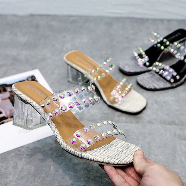 glitter slides slippers women summer woman shoes pantofle heeled mules candy colors jelly 2020 heels shoes, Black
glitter slides slippers women summer woman shoes pantofle heeled mules candy colors jelly 2020 heels shoes, Black