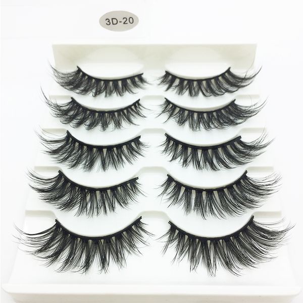 5 pairs faux 3d mink lashes fluffy wispy false eyelashes natural long eyelash extension makeup handmade fake lash 3d-20
5 pairs faux 3d mink lashes fluffy wispy false eyelashes natural long eyelash extension makeup handmade fake lash 3d-20