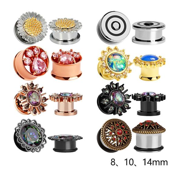 316l steel vintage snow flake ear flesh piercing tunnel plugs screw ear expander gauge body jewelry sales in pairs, Slivery;golden
316l steel vintage snow flake ear flesh piercing tunnel plugs screw ear expander gauge body jewelry sales in pairs, Slivery;golden