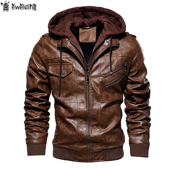 men's fur & faux men motorcycle leather jackets winter male fashion casual hooded jacket mens warm pu coats, Black
men's fur & faux men motorcycle leather jackets winter male fashion casual hooded jacket mens warm pu coats, Black