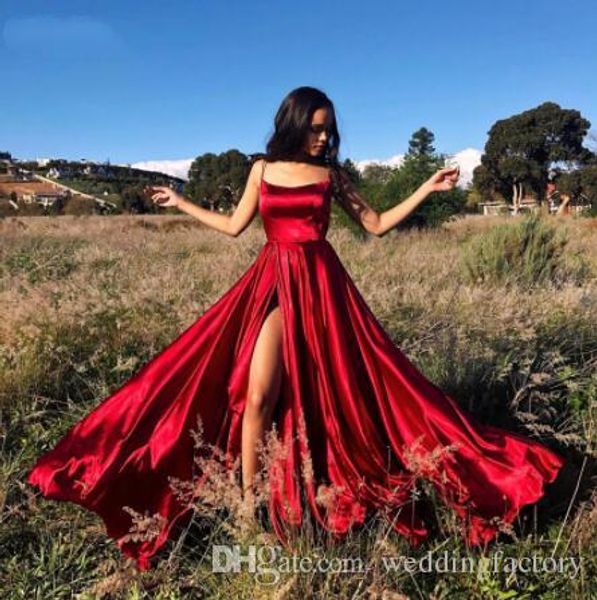 sexy красный пром платья vestidos де фиеста бретельках pleats high side split длина пола атласная формальные вечерние платья платья vestidos, Black
sexy красный пром платья vestidos де фиеста бретельках pleats high side split длина пола атласная формальные вечерние платья платья vestidos, Black
