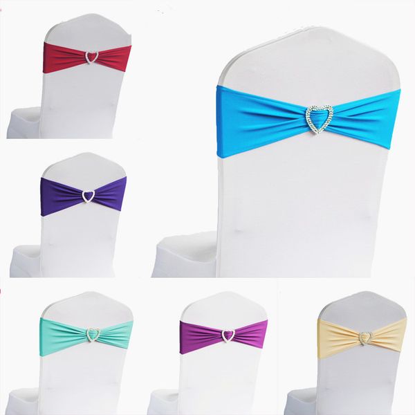 elastic spandex chairs bands sashes for chairs with heart buckle 20pcs a lot wedding banquet party decoration 
elastic spandex chairs bands sashes for chairs with heart buckle 20pcs a lot wedding banquet party decoration