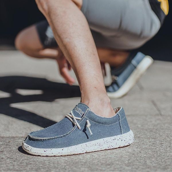 katesen with box summer canvas men's shoes breathable casual driving shoes slip easy to wear men's flat shoes soft big size, Black
katesen with box summer canvas men's shoes breathable casual driving shoes slip easy to wear men's flat shoes soft big size, Black
