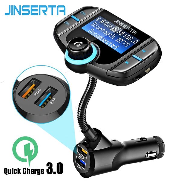 jinserta bluetooth fm transmitter audio car mp3 player wireless incar fm modulator handscar kit qc3.0 support tf usb aux
jinserta bluetooth fm transmitter audio car mp3 player wireless incar fm modulator handscar kit qc3.0 support tf usb aux