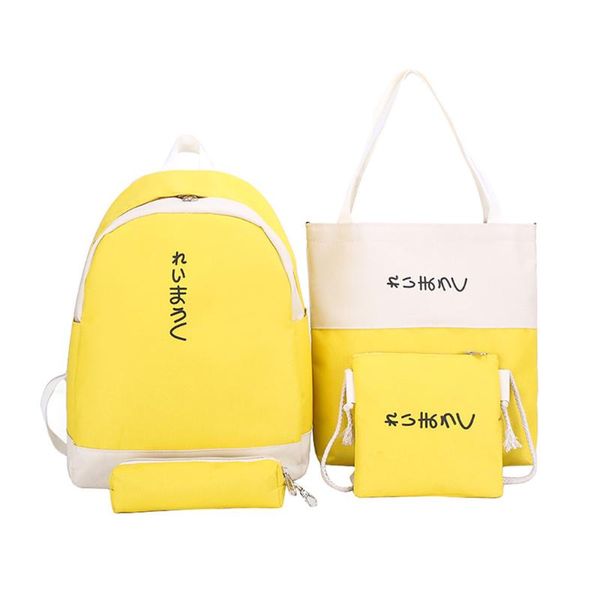 trend women backpack kpop style female college students back pack schoolbag for teenager girls letter print girls knapsack 4pcs
trend women backpack kpop style female college students back pack schoolbag for teenager girls letter print girls knapsack 4pcs
