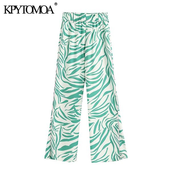 kpytomoa women 2020 chic fashion high waisted printed pants vintage elastic waist side vents female trousers pantalones mujer, Black;white
kpytomoa women 2020 chic fashion high waisted printed pants vintage elastic waist side vents female trousers pantalones mujer, Black;white