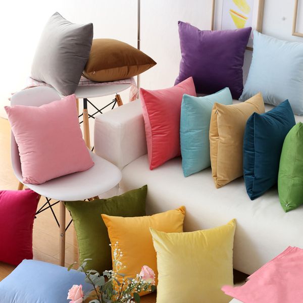 16pcs modern fashion color candy velvet cushion cover blue gray yellow pink pillow cover pillowcase home decorative sofa throw pillows
16pcs modern fashion color candy velvet cushion cover blue gray yellow pink pillow cover pillowcase home decorative sofa throw pillows