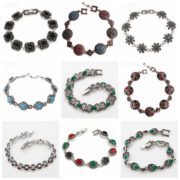 32 различного стиль горячей продажи vintage ancient silver цвет этнические браслеты для женщин bohe ювелирные изделия оптовых / dropshipping, Black
32 различного стиль горячей продажи vintage ancient silver цвет этнические браслеты для женщин bohe ювелирные изделия оптовых / dropshipping, Black