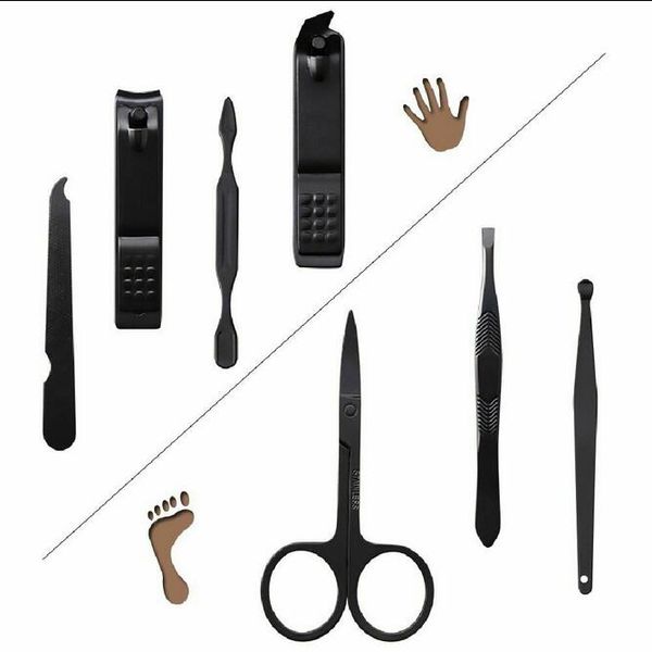 7pcs manicure set professional nail clippers kit pedicure care tools-stainless steel grooming kit with black pu leather case
7pcs manicure set professional nail clippers kit pedicure care tools-stainless steel grooming kit with black pu leather case