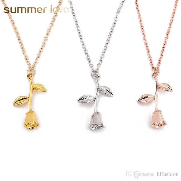 new romantic rose flower pendant necklace for women sweet silver gold rose gold red color necklace valentines day anniversary jewelry gift
new romantic rose flower pendant necklace for women sweet silver gold rose gold red color necklace valentines day anniversary jewelry gift